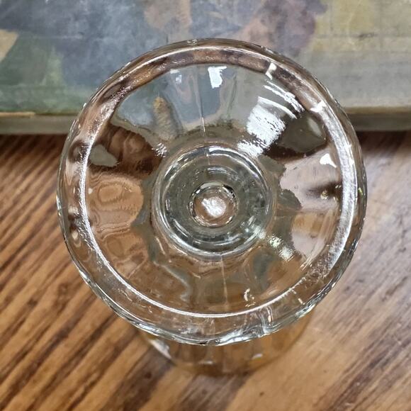 Mid Century Ice Cream Soda Glasses, Set of 6 Pedestal Tulip Shaped Glasses - Picture 6 of 8